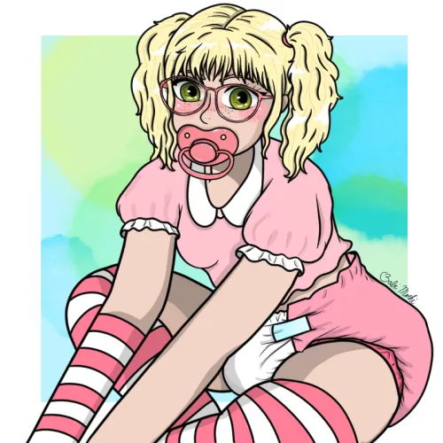 An adorable self portrait gonna be making more of these real soon! by panderdab