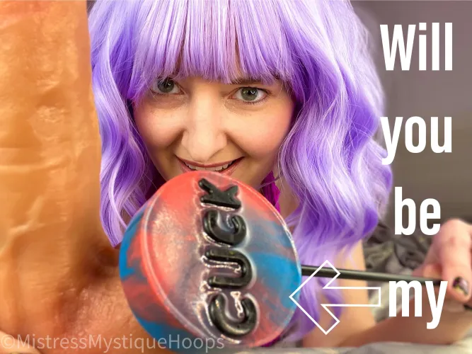 And there's only one way that I'll ever play with your cuck cock and balls! by MistressMystiqueHoop