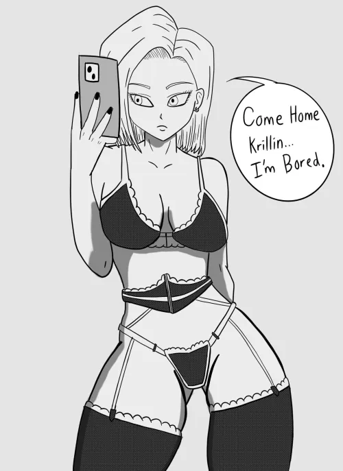 Android 18 is bored at home[potato_bug420] by E-Man081