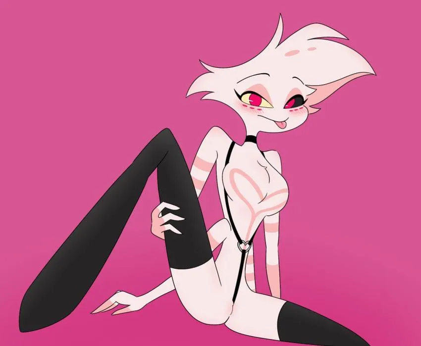 Angel dust beautiful tongue  out cute  posted by Spiritual-Arugula-83