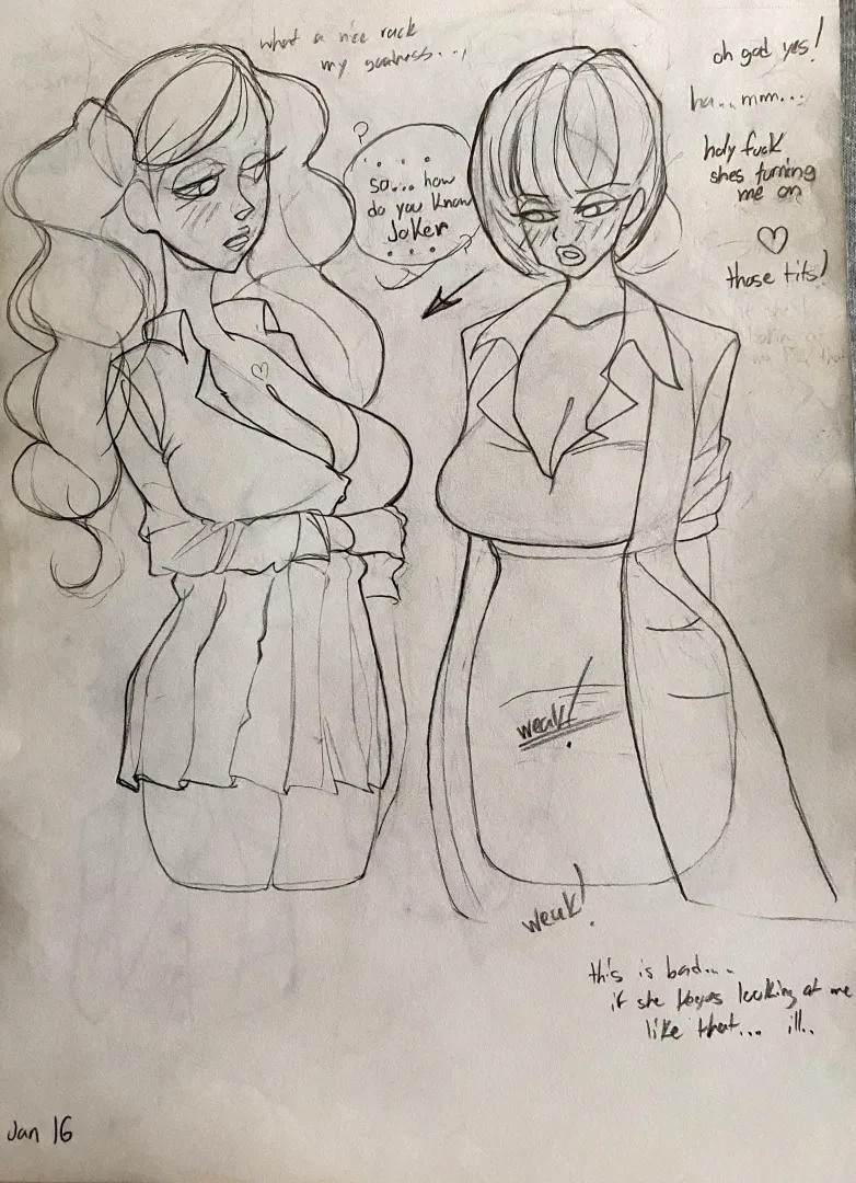 Ann and Tae have an interesting… interaction (artist - slightsketches) posted by klawthecookie