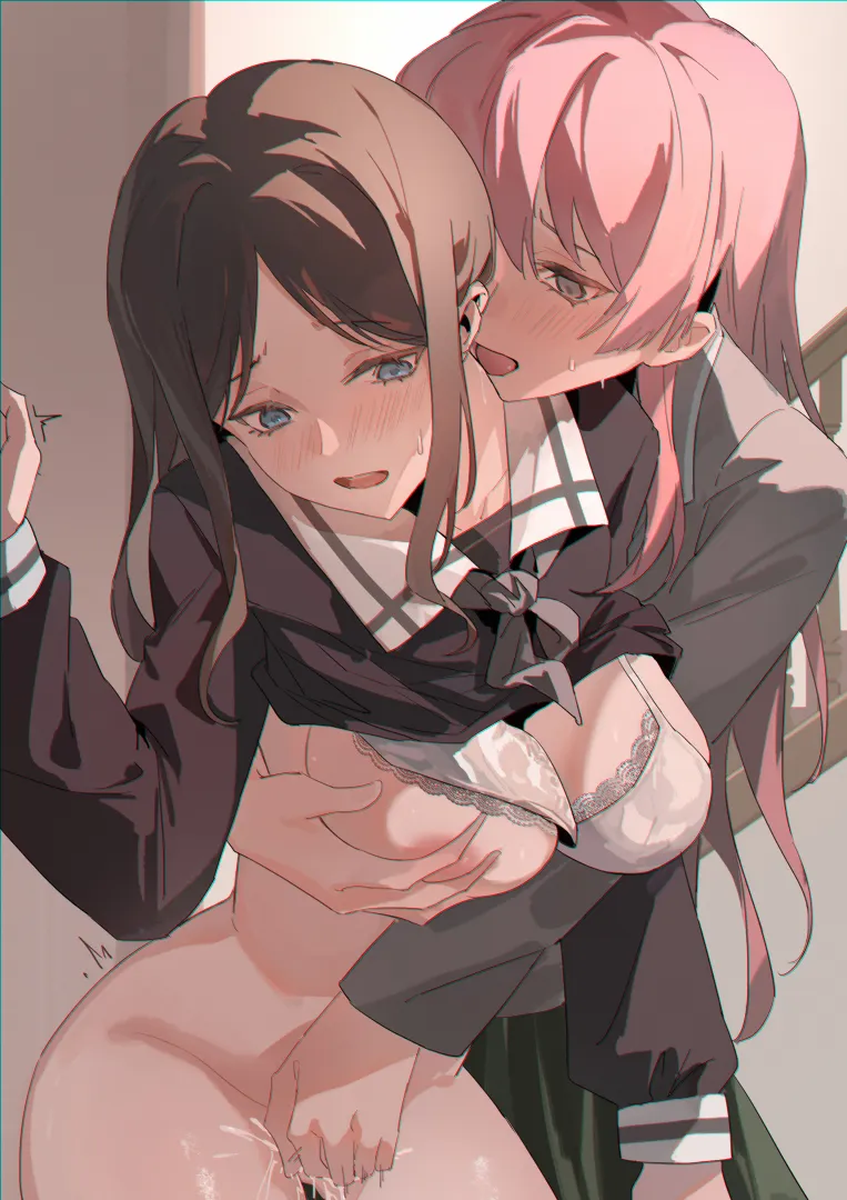 Anon playing with Soyo from behind [BanG Dream!] (叁叁零) posted by MartyrOfDespair