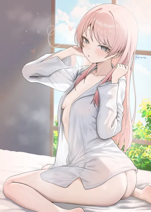 Anon wearing only a shirt [BanG Dream!] (renard-poire) by MartyrOfDespair