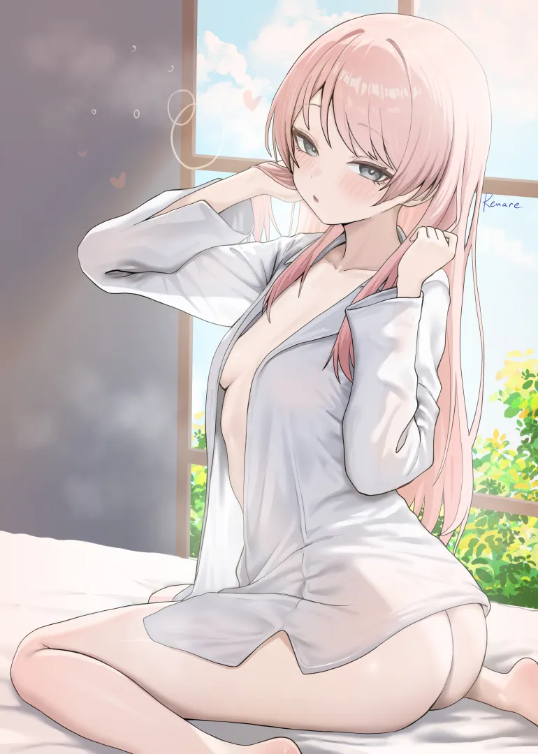 Anon wearing only a shirt [BanG Dream!] (renard-poire) posted by MartyrOfDespair