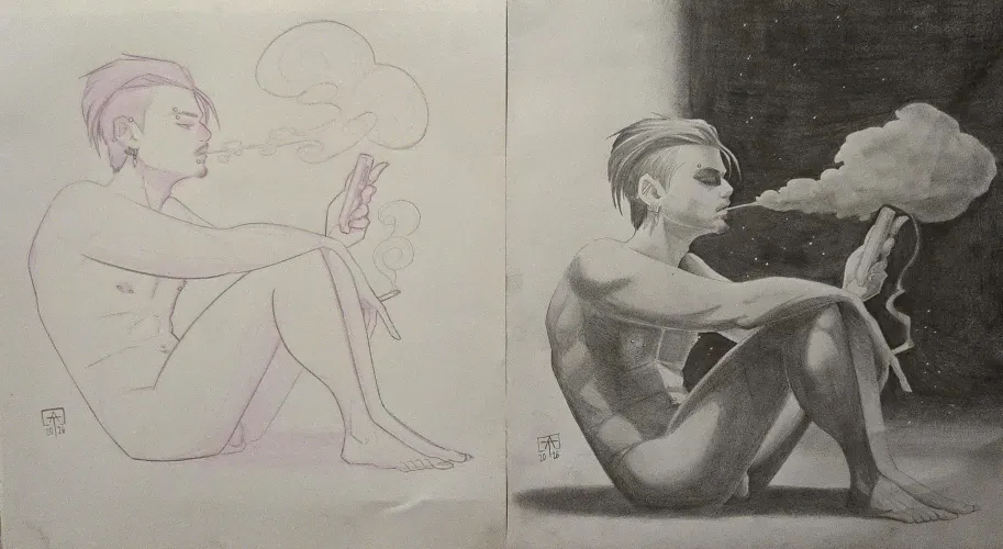 Another Friday Night/Another Saturday Night, self portrait by sock_le_coq