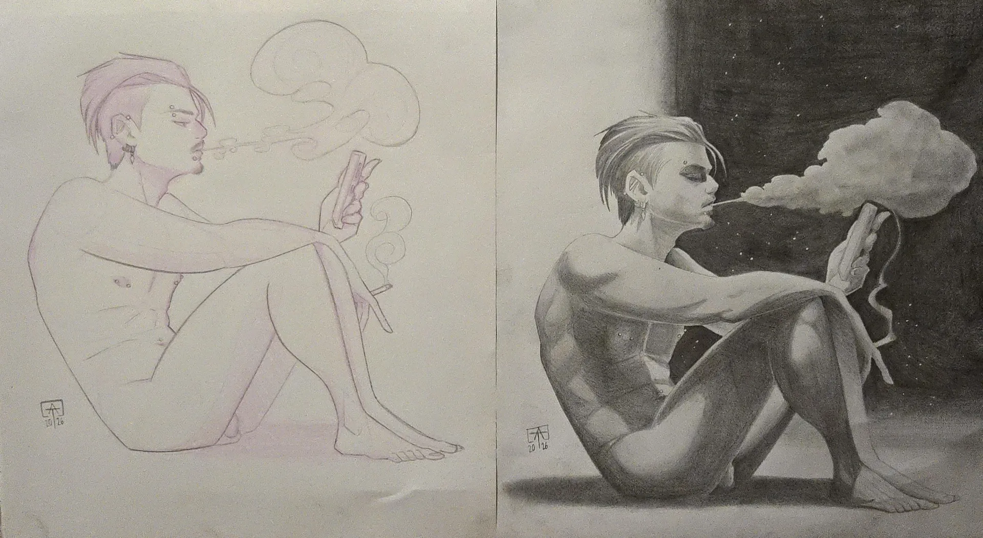 Another Friday Night/Another Saturday Night, self portrait posted by sock_le_coq