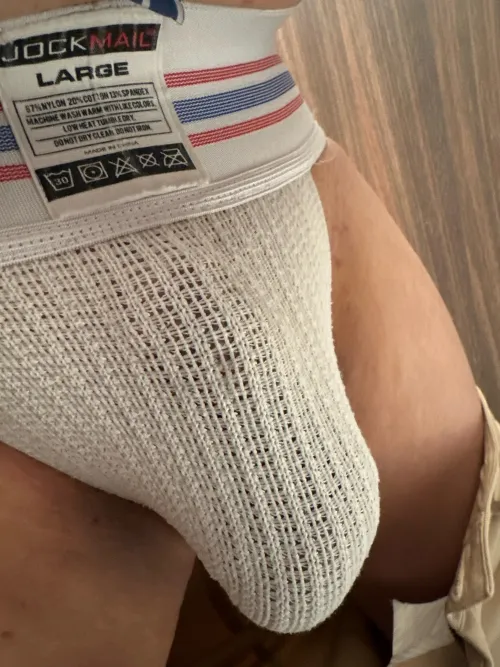 Another with a jock on in office by ProudIngenuity9422