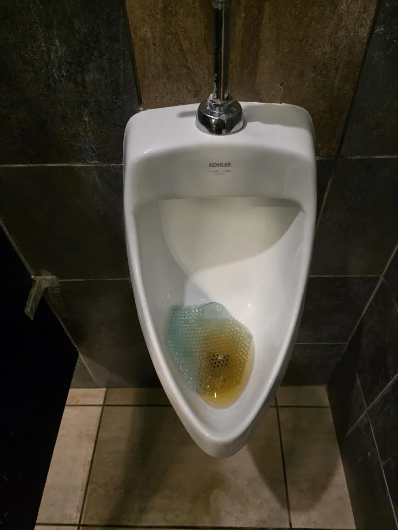 Anybody like to leave a urinal like this? posted by No-Anywhere-2756