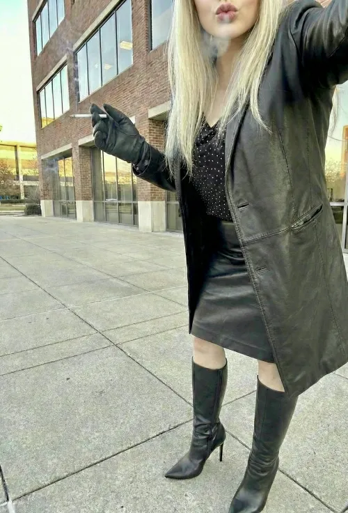 Anyone wanna be my smoking buddy at work? I hate taking smoke breaks alone. by heeledobsession