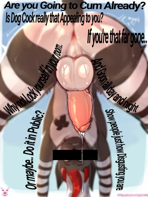 Are you *REALLY* that far gone? Disgusting Gooner.. by Femb0yJayce