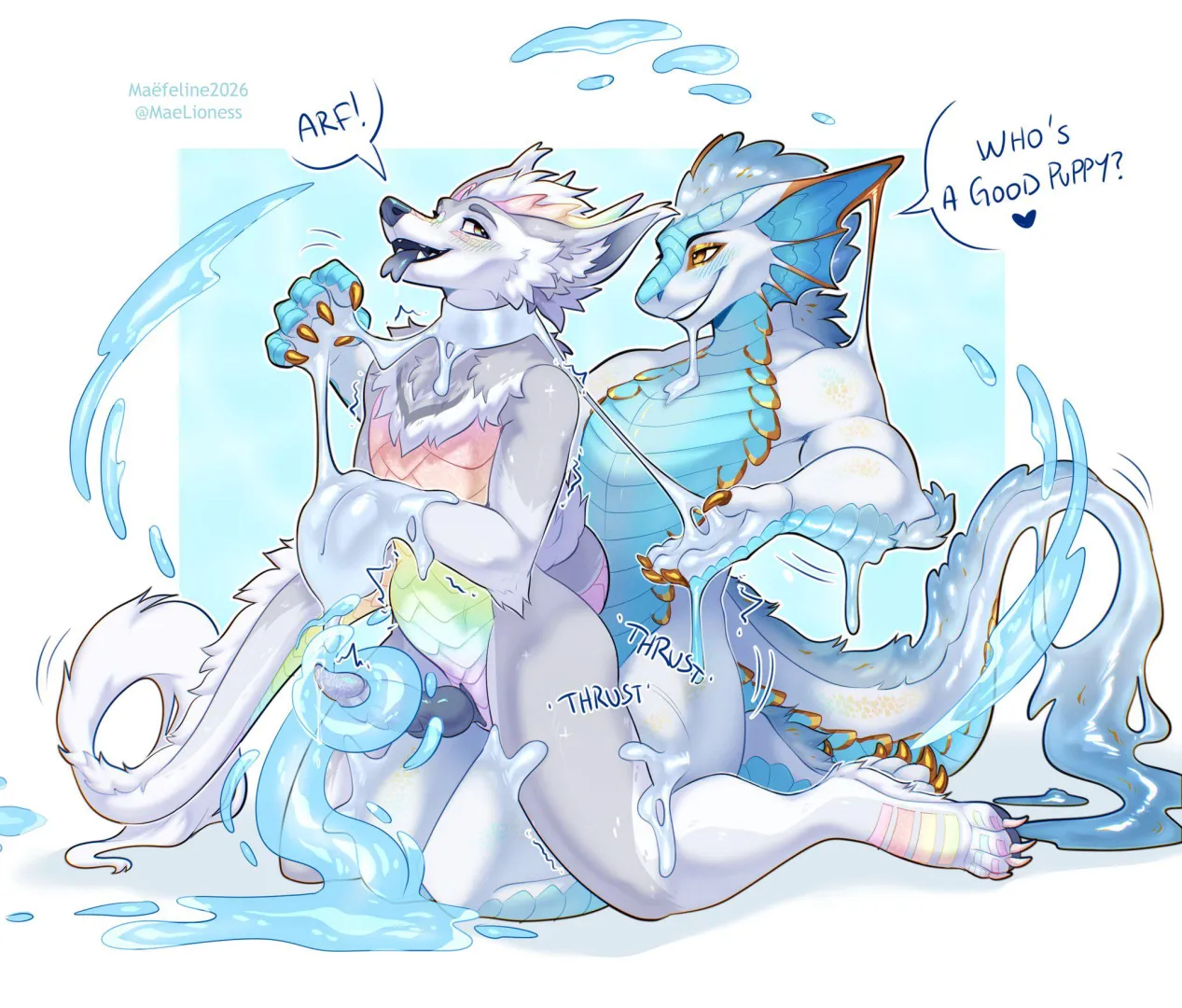 Arf  (@KinkyLioness on X)‬ (M/M) posted by Mason_DaWolf2456