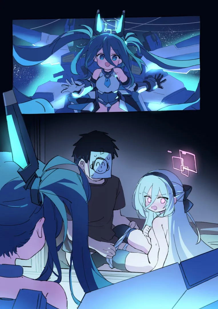 Aris (Armed) L2D, but in another universe (Kei, Aris, Sensei; Colorized by @mengyin9865, yes it's the same person) posted by Metaroid_Alpha