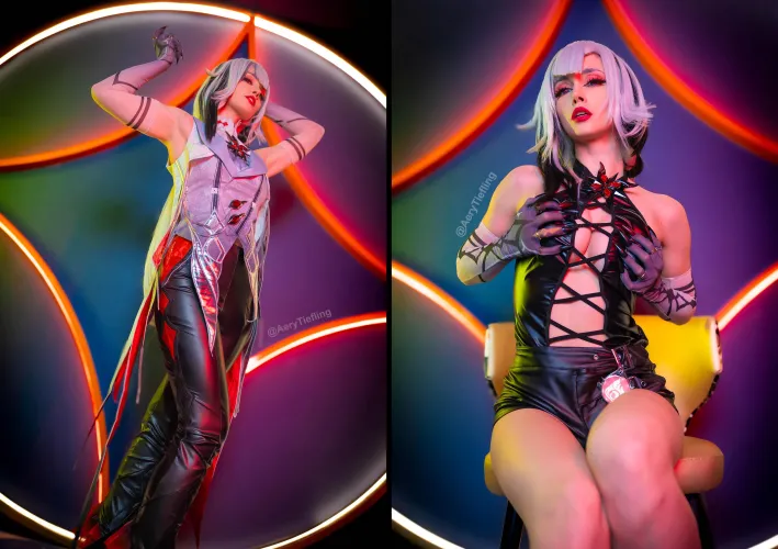 Arlecchino from Genshin Impact by Aery Tiefling [OC] by AeryKorvair