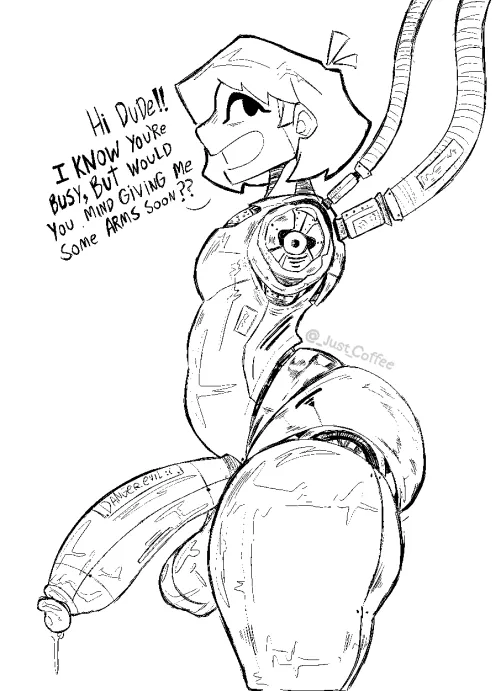 Armless Android Girl by Rikoshuzenthusiast