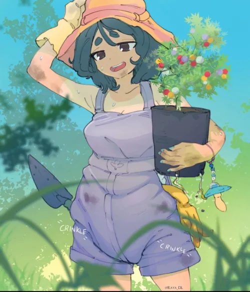 (Art by RayaDl) “in the garden..” by sproutymess