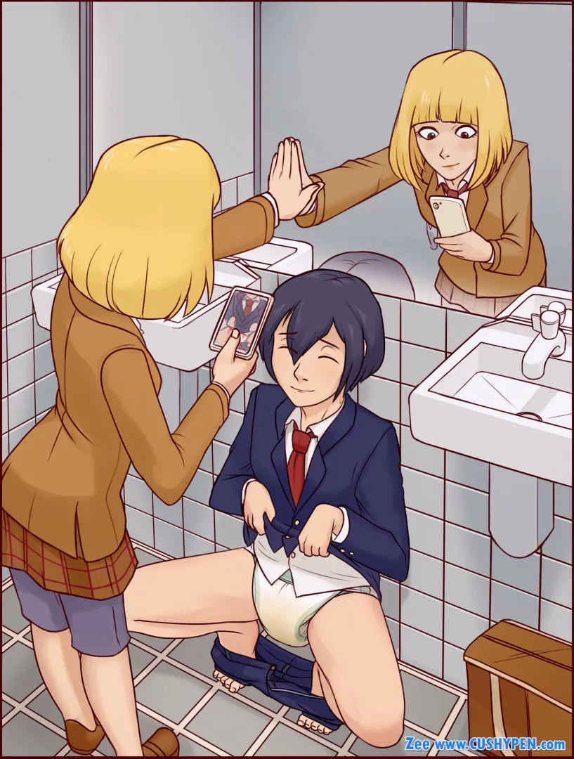 (Art by Zee) “bathroom break..!” posted by sproutymess