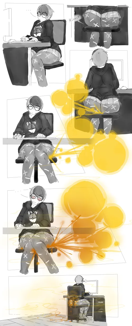 Art of the Month September 2022 Winner: Penny Farting while Gaming by DegenerateBozoLTaker