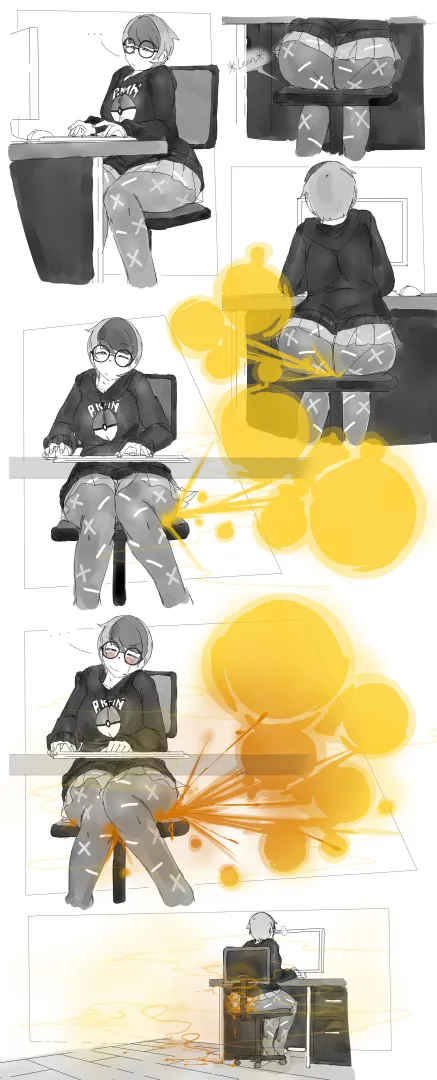 Art of the Month September 2022 Winner: Penny Farting while Gaming posted by DegenerateBozoLTaker