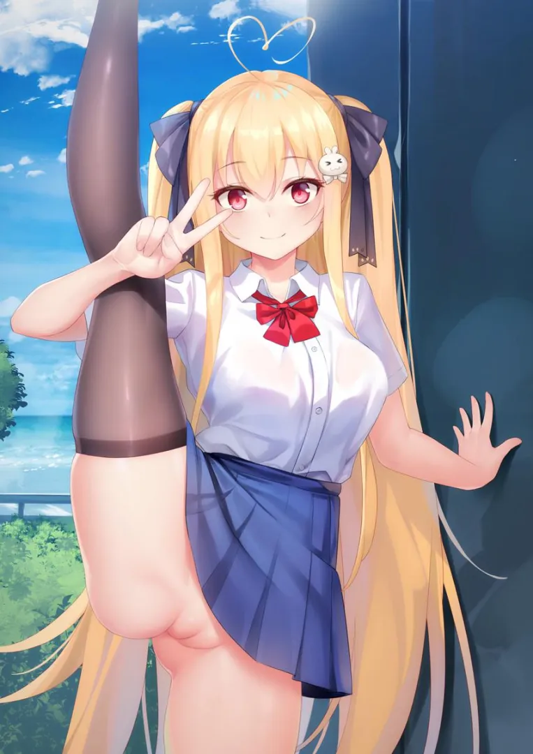 Asaba standing split posted by Somanycookies1