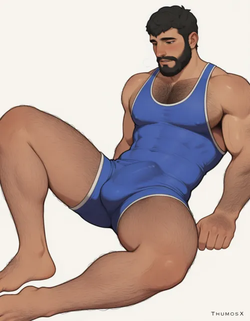 Aslan is still thinking about last night. Better handle that before getting called to the mat… it’s not exactly easy to conceal. (OC) by -ThumosX-