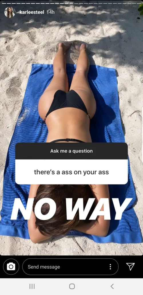 Ass on the beach insta by [deleted]