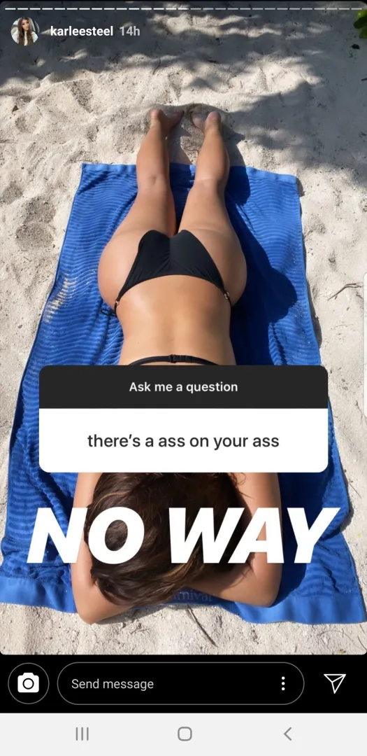 Ass on the beach insta posted by [deleted]