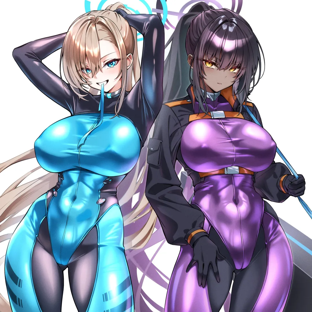 Asuna and Karin cosplaying (Blue Archive) posted by Jaxx1992