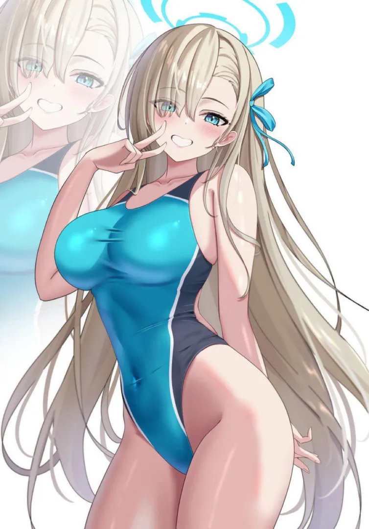 Asuna in competition swimsuit posted by konosubak
