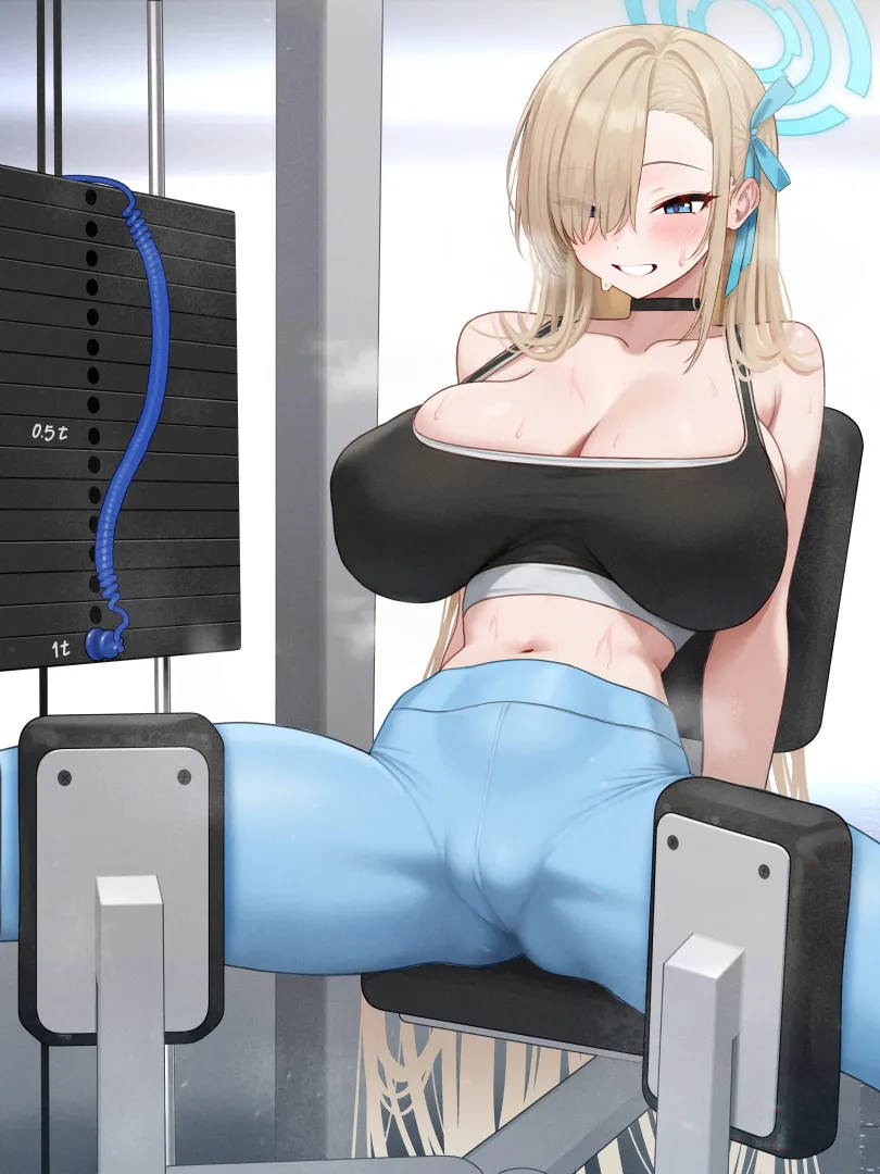 Asuna in training posted by konosubak