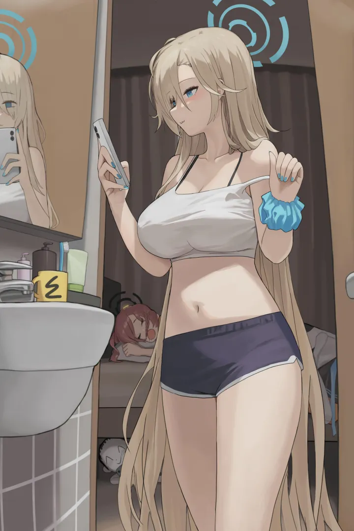 Asuna, Neru (Blue Archive) [dolri] posted by MrZerFox