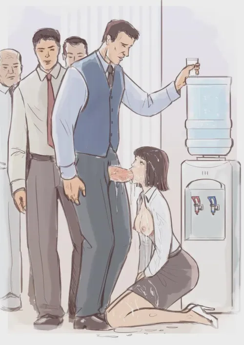 At the watercooler by Somanycookies1