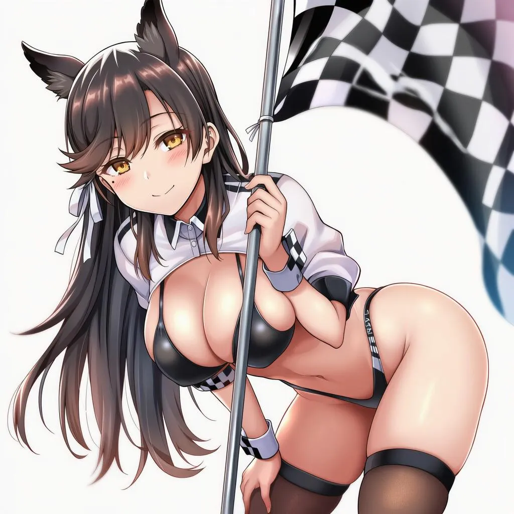 Atago wants to wish you a victory in the race posted by gintas59
