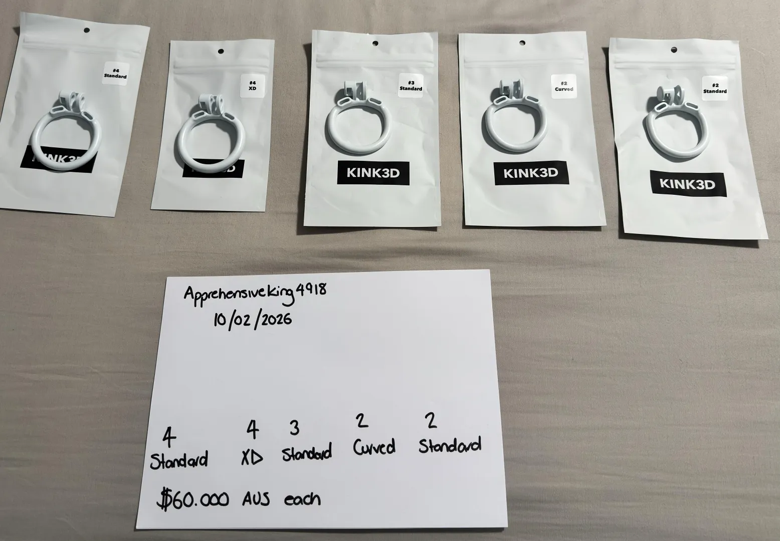 [ AUS ] Cobra Base Rings Arctic White, 4 Standard / 4 XD / 3 Standard / 2 Curved / 2 Standard. posted by ApprehensiveKing4918