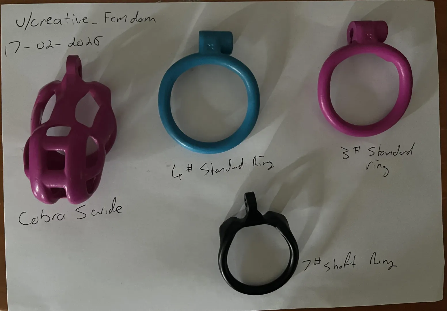 [AU][SELL][Cobra S Wide 4, 3 standard ring 7 Shaft Ring] posted by creative_Femdom