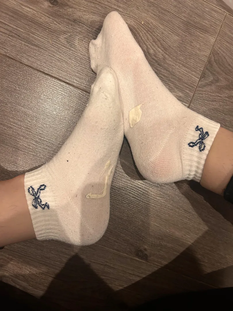 Ava’s smelly, sticky socks  posted by princessava_goddess