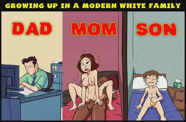 Average day in a white household - Overtime working dad, Cheating slut mom and a loser cuck son by KylieButNotJenner24