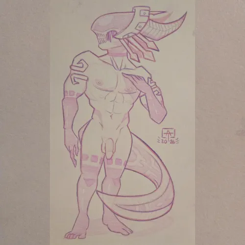 Axolotl Demon Daddy by sock_le_coq