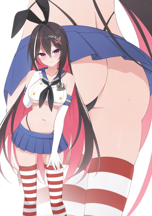 AZKi in Shimakaze cosplay by llamanatee