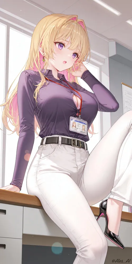 Azusa Kannawa [My Awkward Senpai] by WoolsonDaSheep