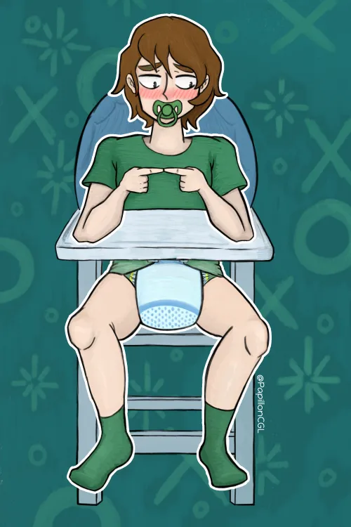  Baby Boy Alfie in his highchair  by PapillonCGL