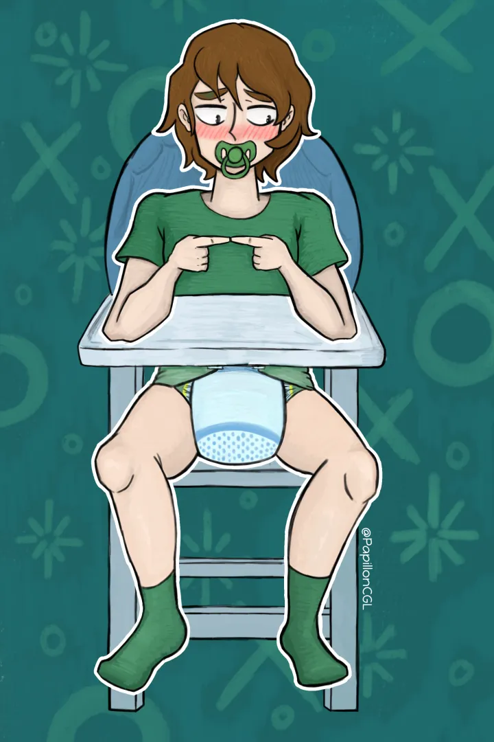  Baby Boy Alfie in his highchair  posted by PapillonCGL