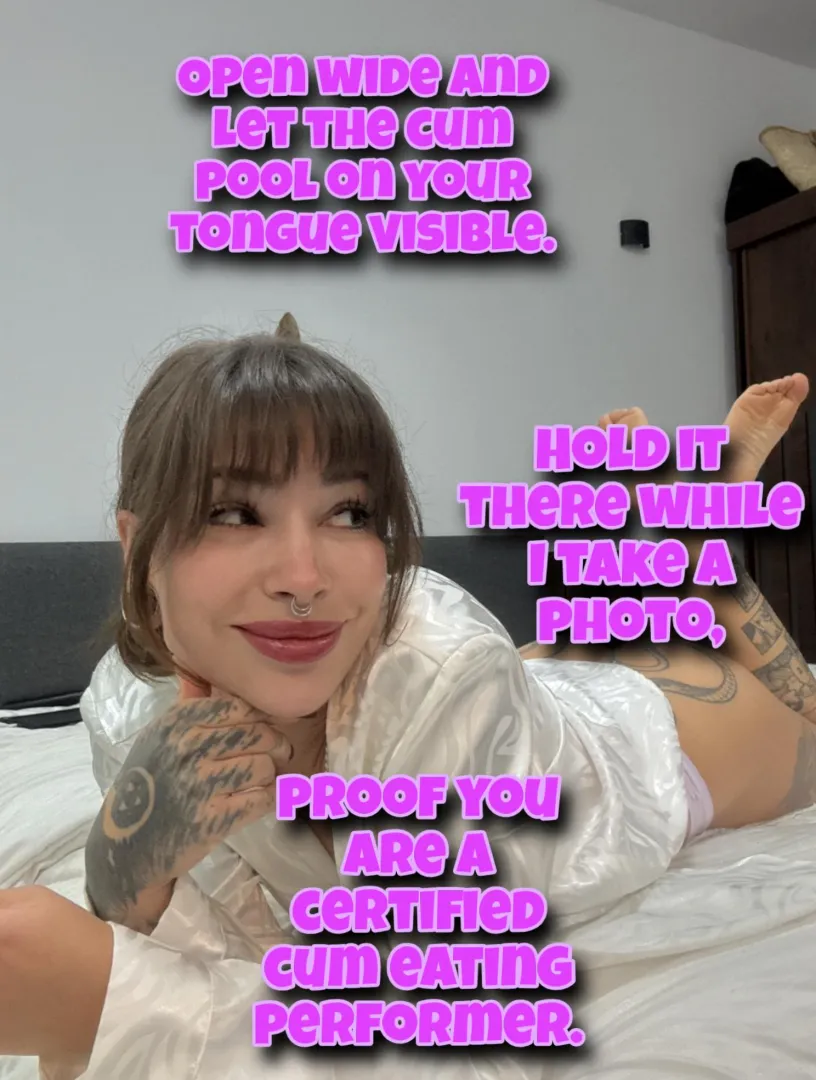 Baby open wide and let cum pool on your tongue now! posted by cuteMerry