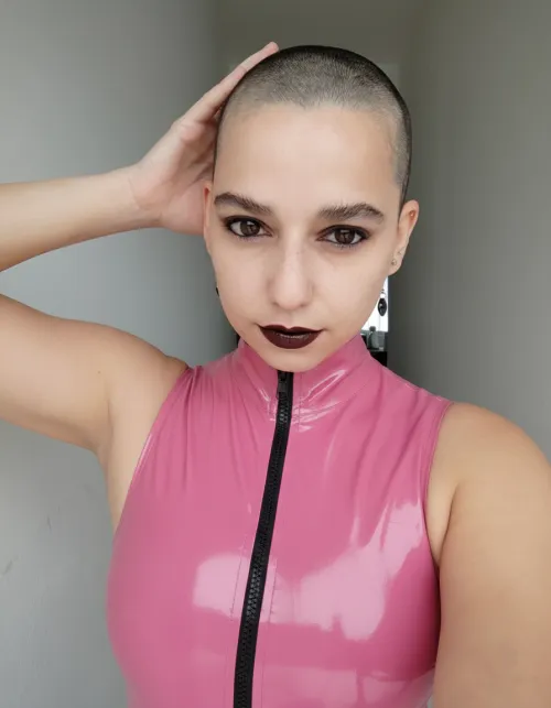 Bald pink latex by rahelbald