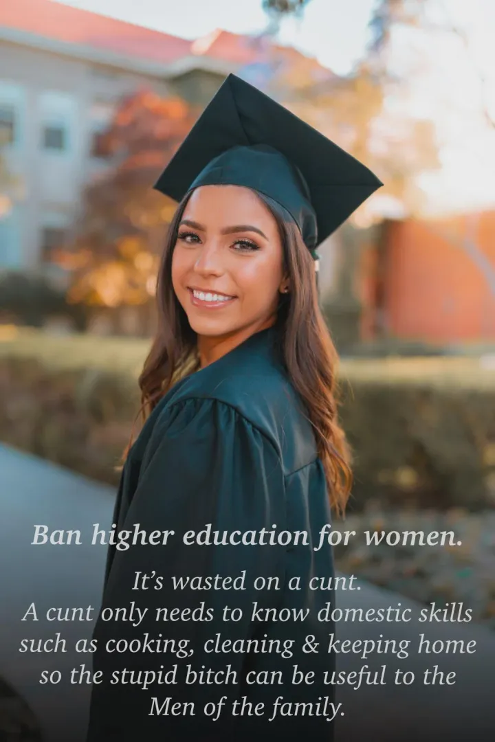 Ban higher education for women posted by CollectionRare2425