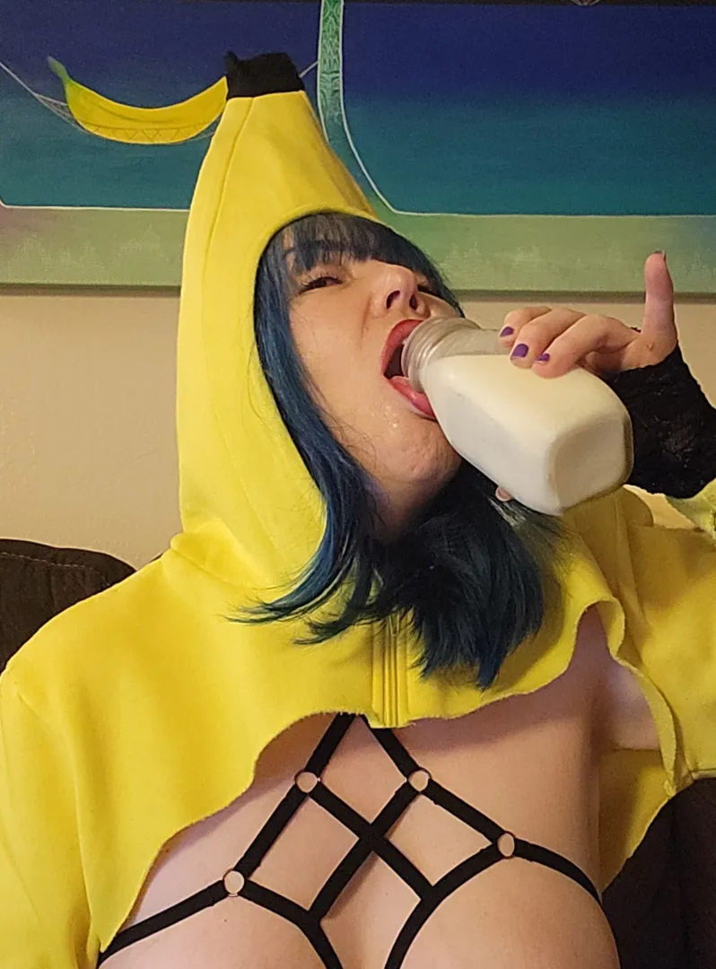 Banana and milk posted by breannalovesbananas
