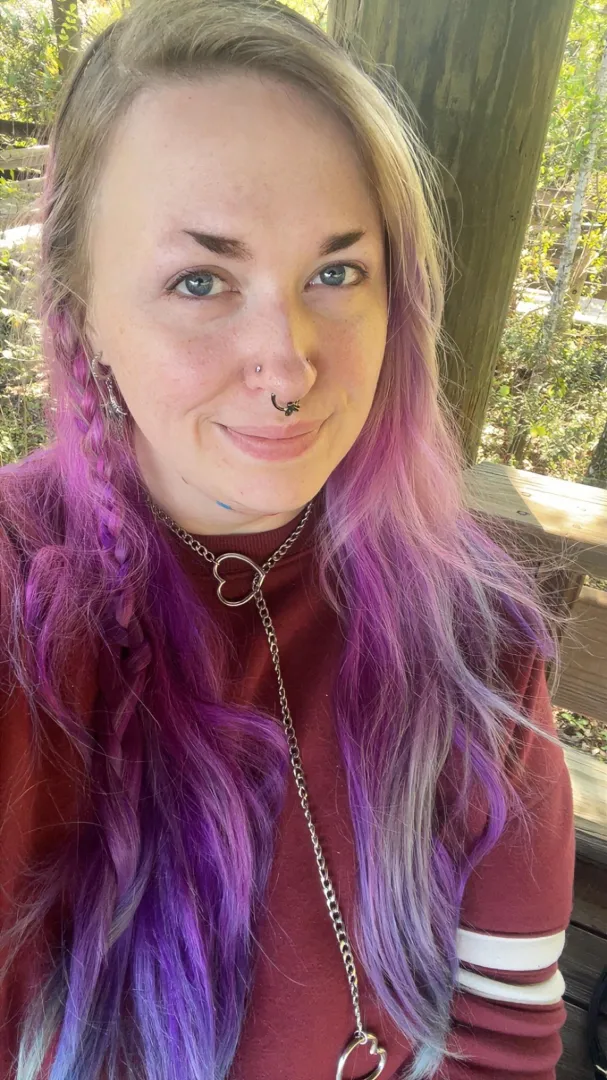 Bare faced, messy hair, and spending time in nature posted by bbdollll