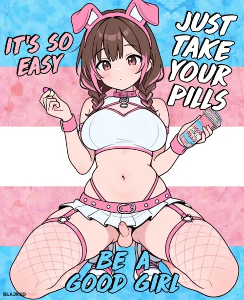 Be a good girl and take your pills :3 by Samy_uwu_