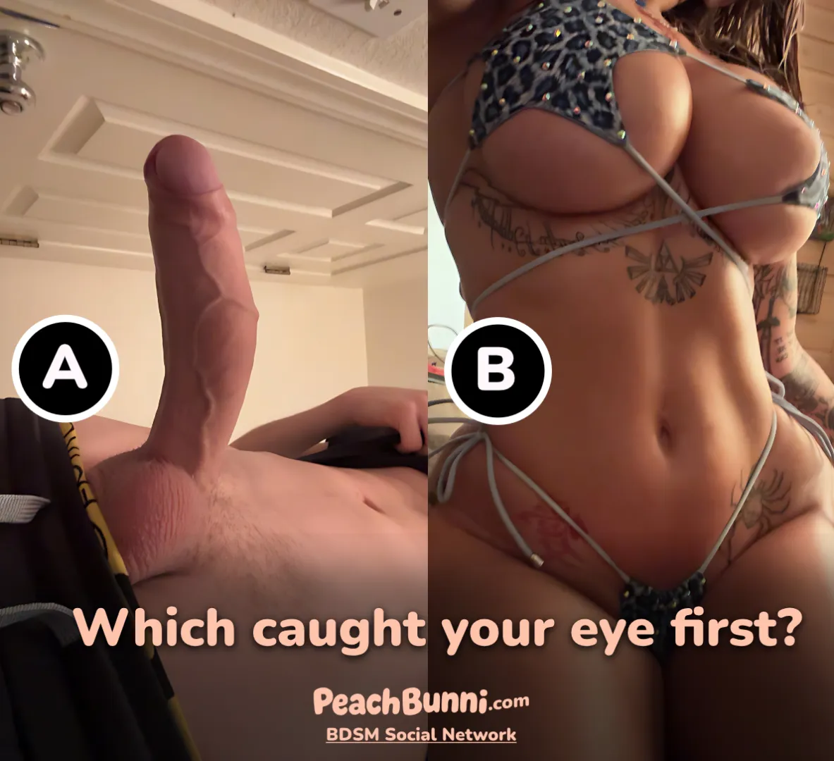 Be honest with yourself, where did your eyes go first... posted by joinpeachbunni