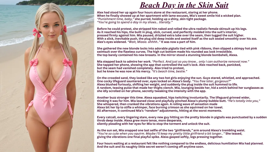 Beach Day in the Skin Suit by missavantikaxo