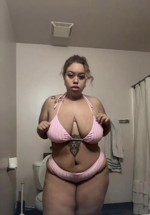 Beach Ready BBW by Fine_Mixed_Girl